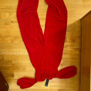 Nastygal red jumpsuit